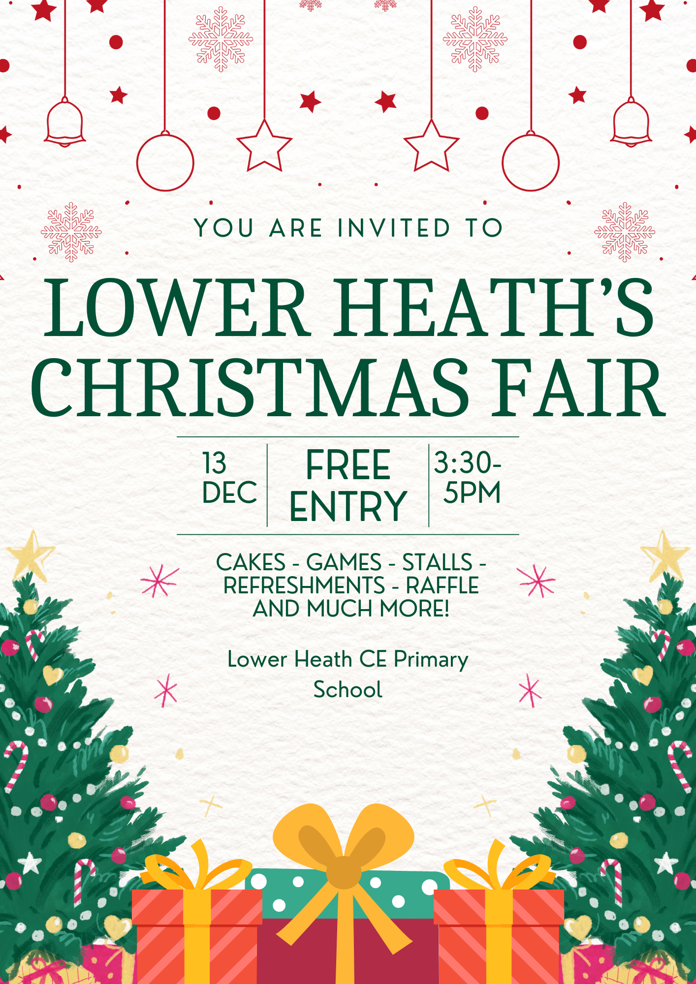 You are invited to Lower Heath's Christmas Fair